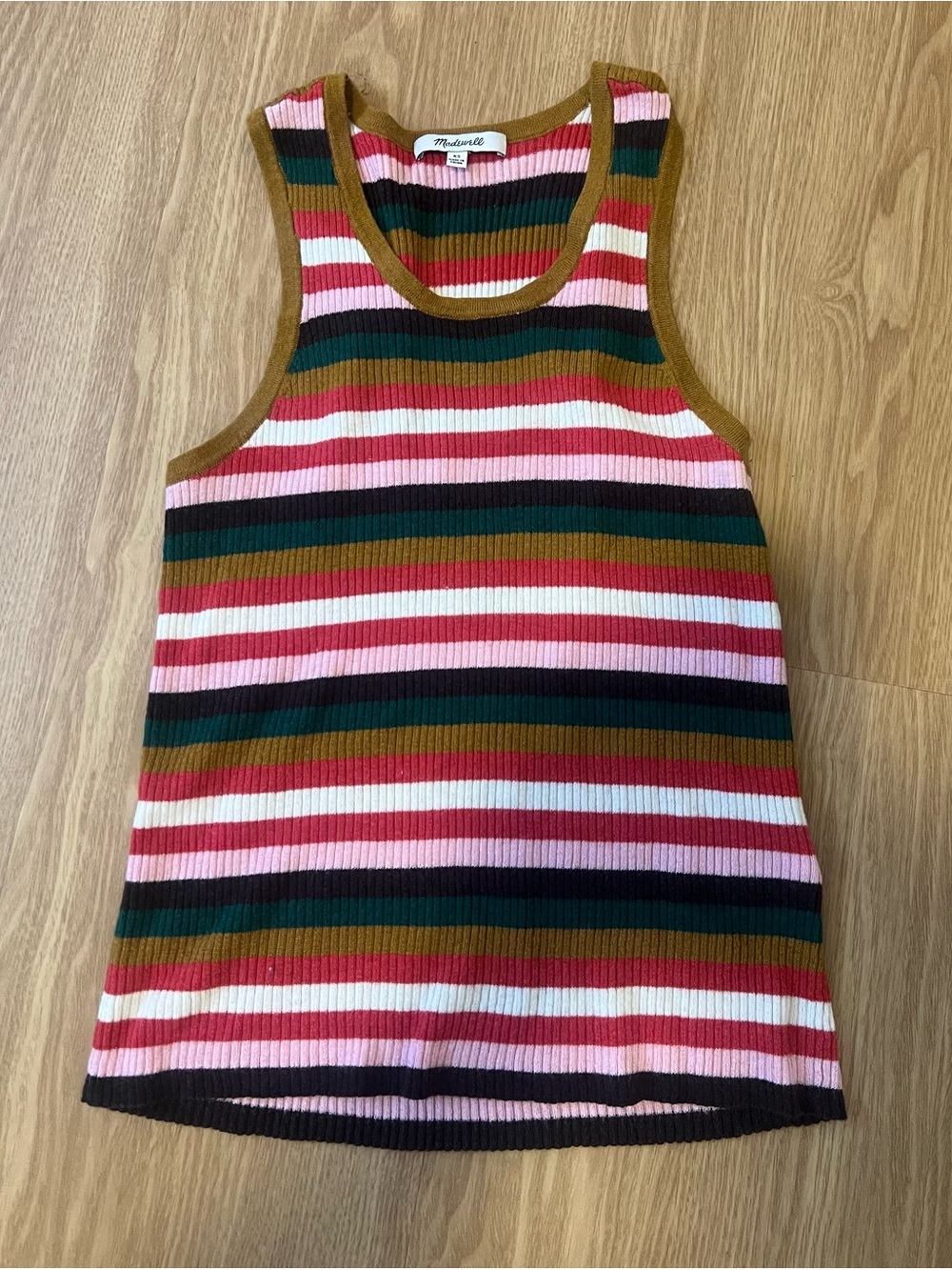 Madewell Multicolor Striped Ribbed Tank - Picture 4 of 4